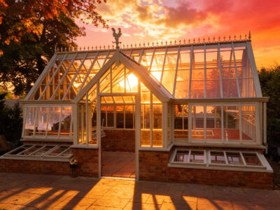 The Glass Greenhouse under the setting sun-1